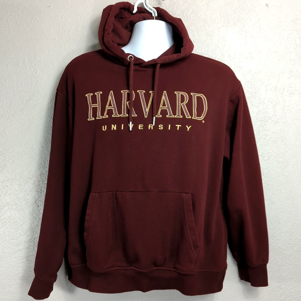 Harvard Hoodie Mens S Maroon H&M University Sweatshirt